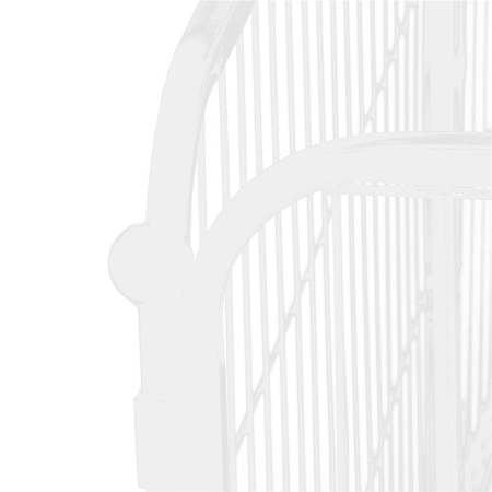 Tarc pentru animale de companie, din fier, forma configurabila, cu usa de acces, 4XL, 184x100x93cm, alb [20]