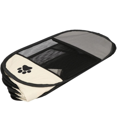 Tarc pliabil pentru animale de companie, diametru 91cm, gri crem [20]