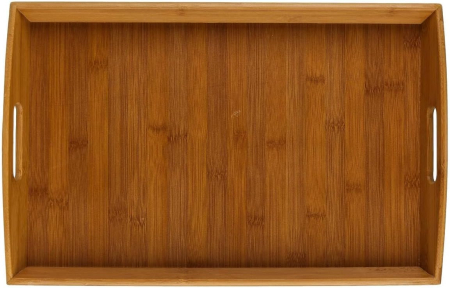 Tava servire 5Five dreptunghiulara din bambus, 44x29 cm, maro natur [3]