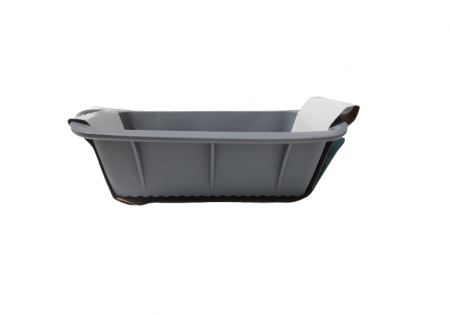 Tava pentru Tort si Chec din Silicon Non-Stick, Gri, Design Deosebit si Calitate Premium [2]