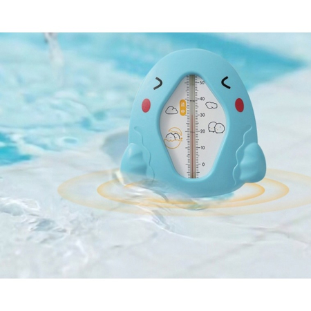 Termometru pentru Baie, , Plutitor, Rezistent la apa, Multifunctional, Model Gaina, 10.5x10.5x2.5 cm, Albastru [2]