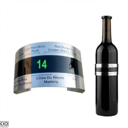 Termometru pentru Sticla de Vin, Digital Fara Baterie, Gradatie 4 - 24 °C [9]