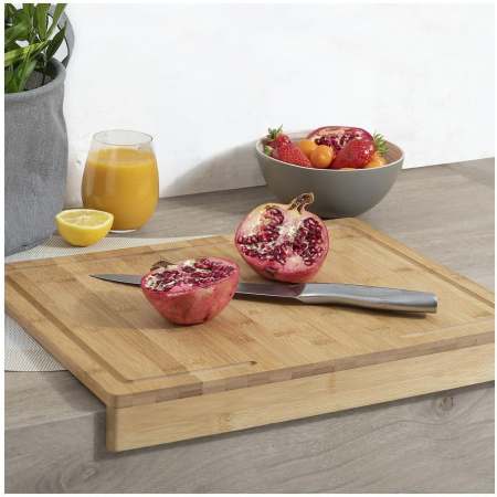 Tocator pentru colt blat 5Five din bambus cu sant colector, 35x24 cm, natur [1]