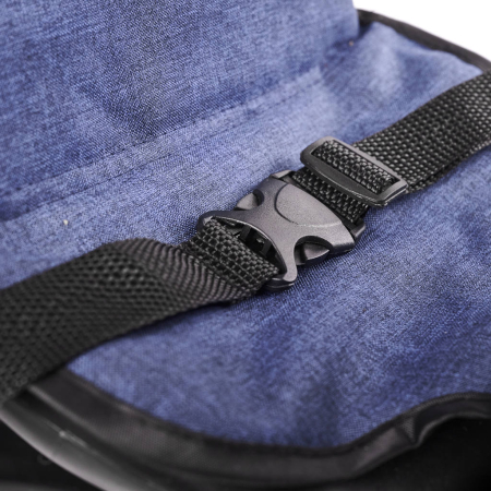 Tricicleta 3in1 105x52x94 cm, cu sezut rotativ 360°, roti fara aer, copertina reglabila, bleumarin [11]