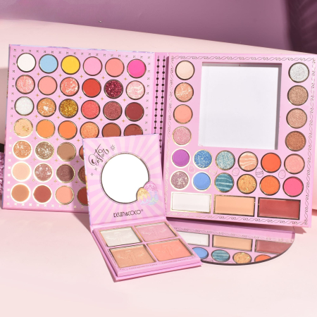 Trusa de Machiaj, KEVIN & COCO, Easter Style Pink, 69 culori, 20 x 22.5 cm [4]