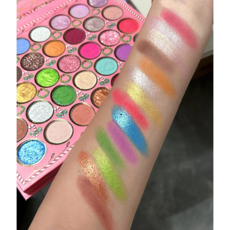 Trusa de Machiaj, KEVIN & COCO, Snowy Christmas, 70 culori, 22.5 x 17 x 2 cm, Multicolor [7]