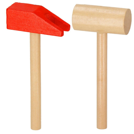 Trusa de unelte pliabila pentru copii din lemn natural , 26 unelte si accesorii [8]