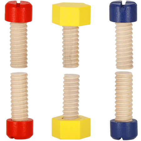 Trusa de unelte pliabila pentru copii din lemn natural , 26 unelte si accesorii [10]