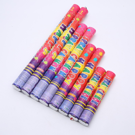 Tub de Confetti, , Clasic, 40x5 cm, Confetii Asortate din Plastic, Eliberare prin Rasucire, Multicolor [5]