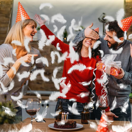 Tub de Confetti, , Model Pene, 27 cm, Make It Fly, Alb [4]