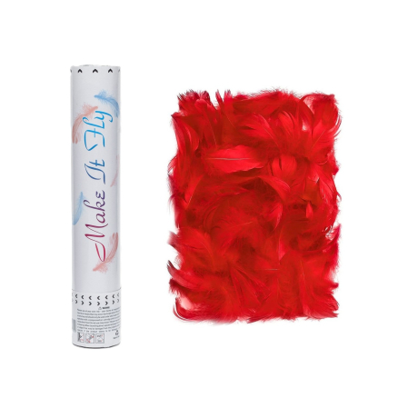 Confetti - Tub de Confetti, , Model Pene, 27 cm, Make It Fly, Rosu