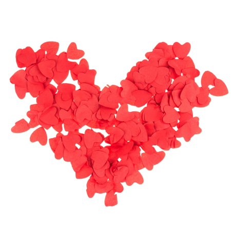 Tun Confetti, , Model Wedding Popper Inimi, 40 cm, Ambalaj din Carton, Eliberare prin Rasucire, Rosu [3]