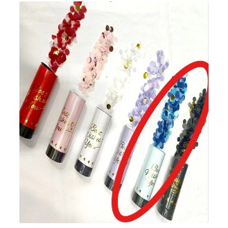 Confetti - Tun de Confetti, , Best Wishes 11 x 4 cm, Model Buline din Hartie si Folie, Albastru