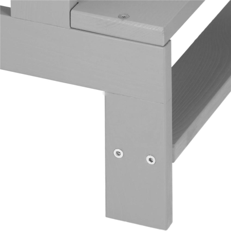 Turn de invatare inaltator multifunctional din lemn, platforma reglabila pe 3 inaltimi, 90x39x44 cm, gri [10]