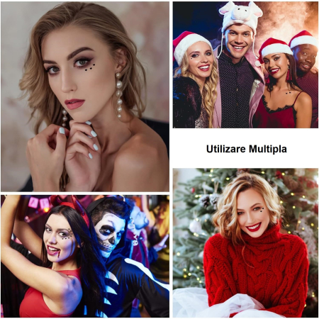 Tus Lichid pentru Ochi, , 2 Capete, Eyeliner si Stampila Inima, Pentru Ochi si Corp, 50 g, Rezistent la Apa, 12.7 x 3 cm, Negru [3]