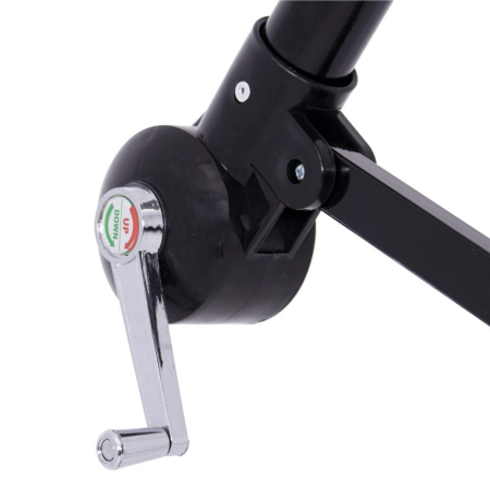 Umbrela de gradina cu brat lateral banana, cu husa, 300cm, gri [28]