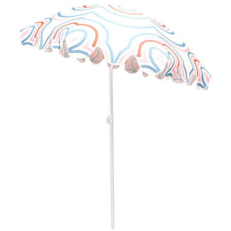 Umbrela de plaja 160 cm cu structura metalica, inclinare reglabila, husa transport, multicolor [1]