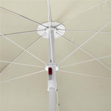 Umbrela de plaja pliabila cu inclinare reglabila, diametru 160 cm, bej [14]