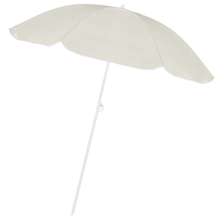 Umbrela de plaja pliabila cu inclinare reglabila, diametru 160 cm, bej [11]