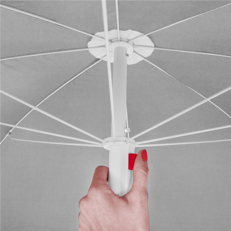 Umbrela de plaja pliabila cu inclinare reglabila, diametru 160 cm, verde [10]