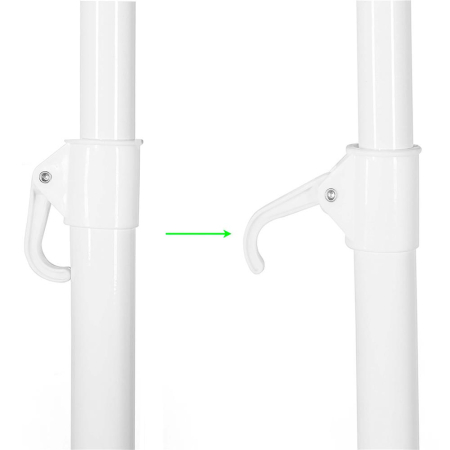 Umbrela de plaja pliabila cu inclinare reglabila, diametru 160 cm, verde [19]