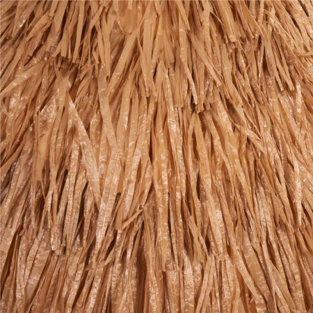 Umbrela de plaja tip hawai pliabila, cu inaltime si unghi reglabil, structura metalica, 160 cm, maro [12]