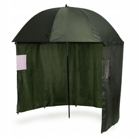 Umbrela pescuit 200x220 cm, inchidere completa cu perete detasabil, reglabil, otel si Oxford impermeabil, verde [9]