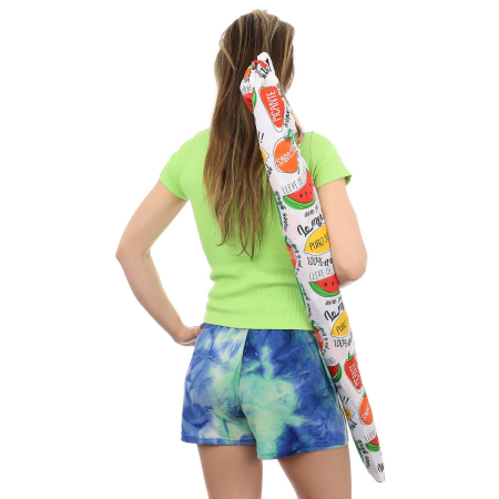 Umbrela plaja 180 cm cu imprimeu fructe, structura otel, reglabila pe inaltime si inclinare, multicolor [2]