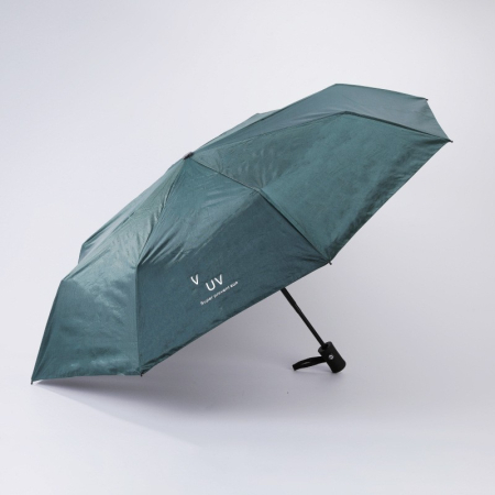 Umbrela, , Protectie UV Soare, Protectie Ploaie, Pliabila, din Vinil si Otel, 96 x 67 cm, Verde [4]