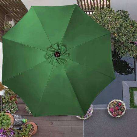 Umbrela terasa gradina, cu manivela, diametru 400cm, Verde [14]