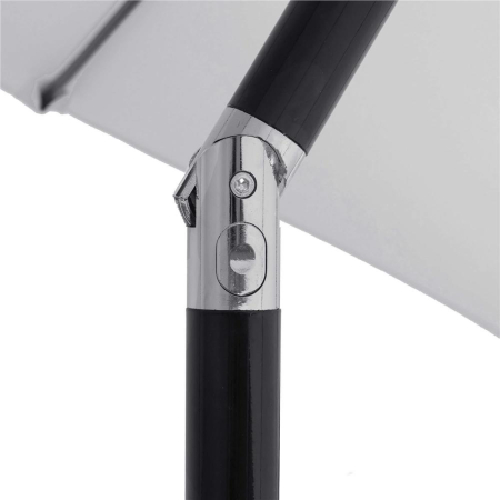 Umbrela terasa gradina, cu manivela si inclinare, diametru 260cm, gri [10]