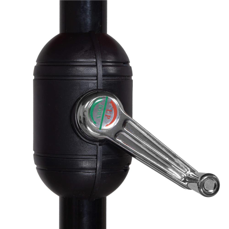 Umbrela terasa gradina, cu manivela si inclinare, diametru 300cm, Albastru [10]