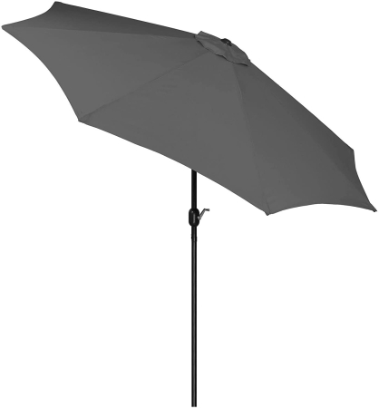 Umbrela terasa gradina, cu manivela si inclinare, GU200, diametru 300cm, gri antracit [6]
