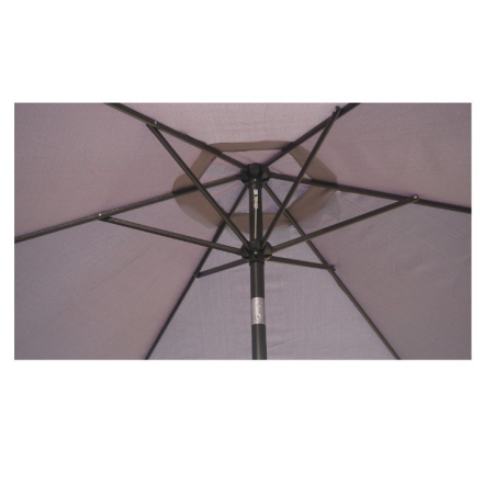 Umbrela Terasa/Gradina , Inaltime 2,5 m, Diametru 2.30 m, Manivela/Inclinare, Gri [1]
