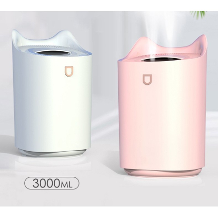 Umidificator cu duza dubla, , de capacitate mare 3L, roz [5]