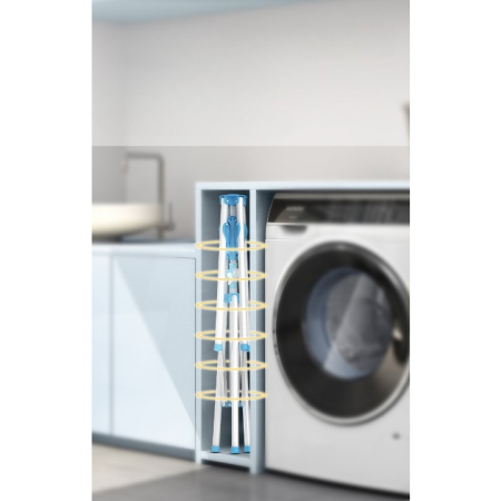 Uscator de Rufe, , Tip Umbrela, Pliabil, Telescopic, pentru Interior-Exterior, cu Patru Tije, Picior Anti-Alunecare, Inaltime Ajustabila, 108 pana la 165 cm [5]