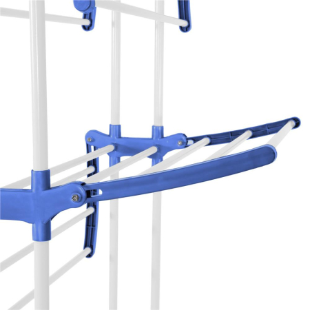 Uscator vertical pentru rufe, mobil si pliabil, cu doua umerase, 75x57x170cm, sarcina 15kg [19]