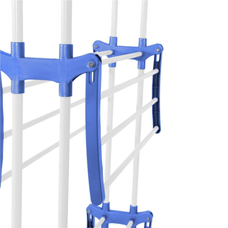 Uscator vertical pentru rufe, mobil si pliabil, cu doua umerase, 75x57x170cm, sarcina 15kg [20]