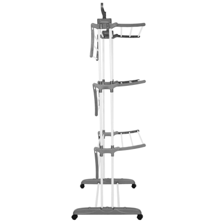 Uscator vertical pentru rufe, mobil si pliabil, cu doua umerase, 75x57x170cm, sarcina 20kg [23]