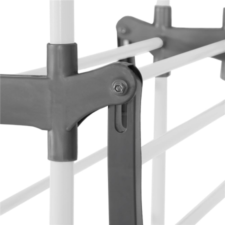 Uscator vertical pentru rufe, mobil si pliabil, cu doua umerase, 75x57x170cm, sarcina 20kg [8]