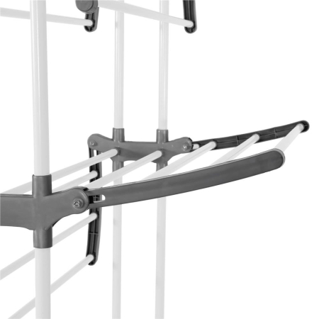 Uscator vertical pentru rufe, mobil si pliabil, cu doua umerase, 75x57x170cm, sarcina 20kg [9]