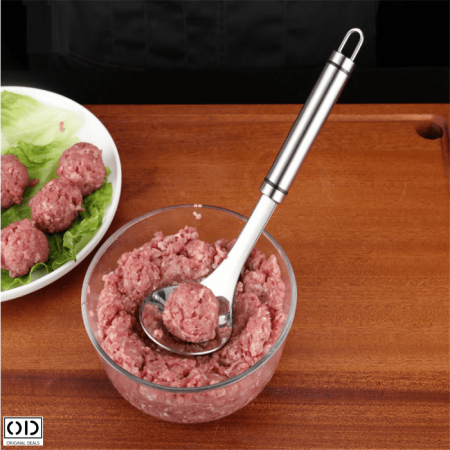 Ustensila Metalica pentru Facut Chiftelute din Carne sau Legume, 24cm, Inox Premium [8]