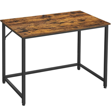 VASAGLE Mobilier - VASAGLE Birou cu cadru din otel, 50x100x75 cm, industrial, maro