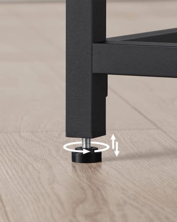 VASAGLE Birou cu cadru din otel, 50x100x75cm, industrial, negru [6]