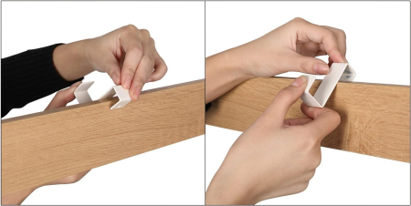 VASAGLE Cuier pentru haine cu banca de depozitare a pantofilor, cu 9 carlige detasabile, o sina pentru haine, 34x72x183 cm, modern, stejar si crem [4]