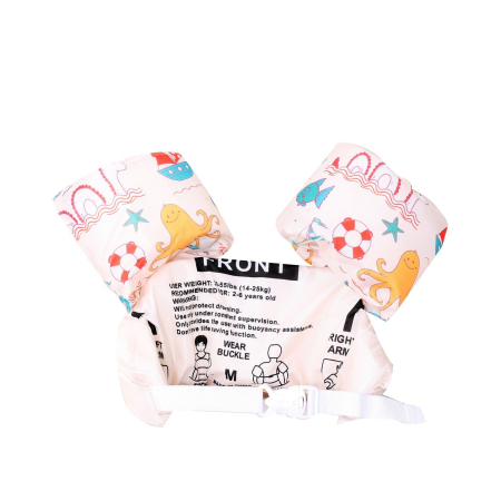 Vesta de salvare pentru copii cu aripioare de inot, , Crem, Model caracatita [2]