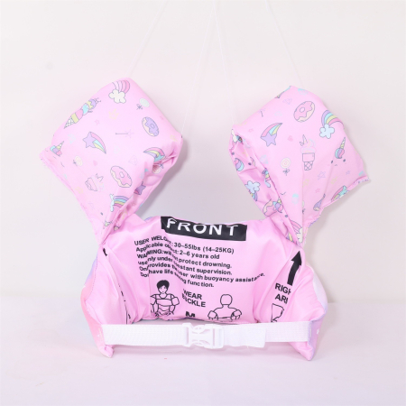 Vesta de salvare pentru copii cu aripioare de inot, , Mov, Model unicorn [1]