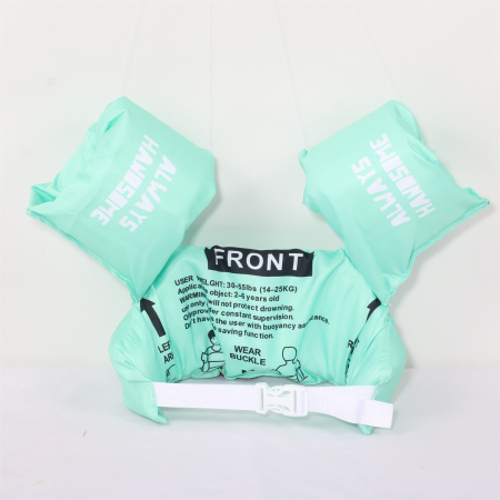 Vesta de salvare pentru copii cu aripioare de inot, , Verde, Model dragon [2]