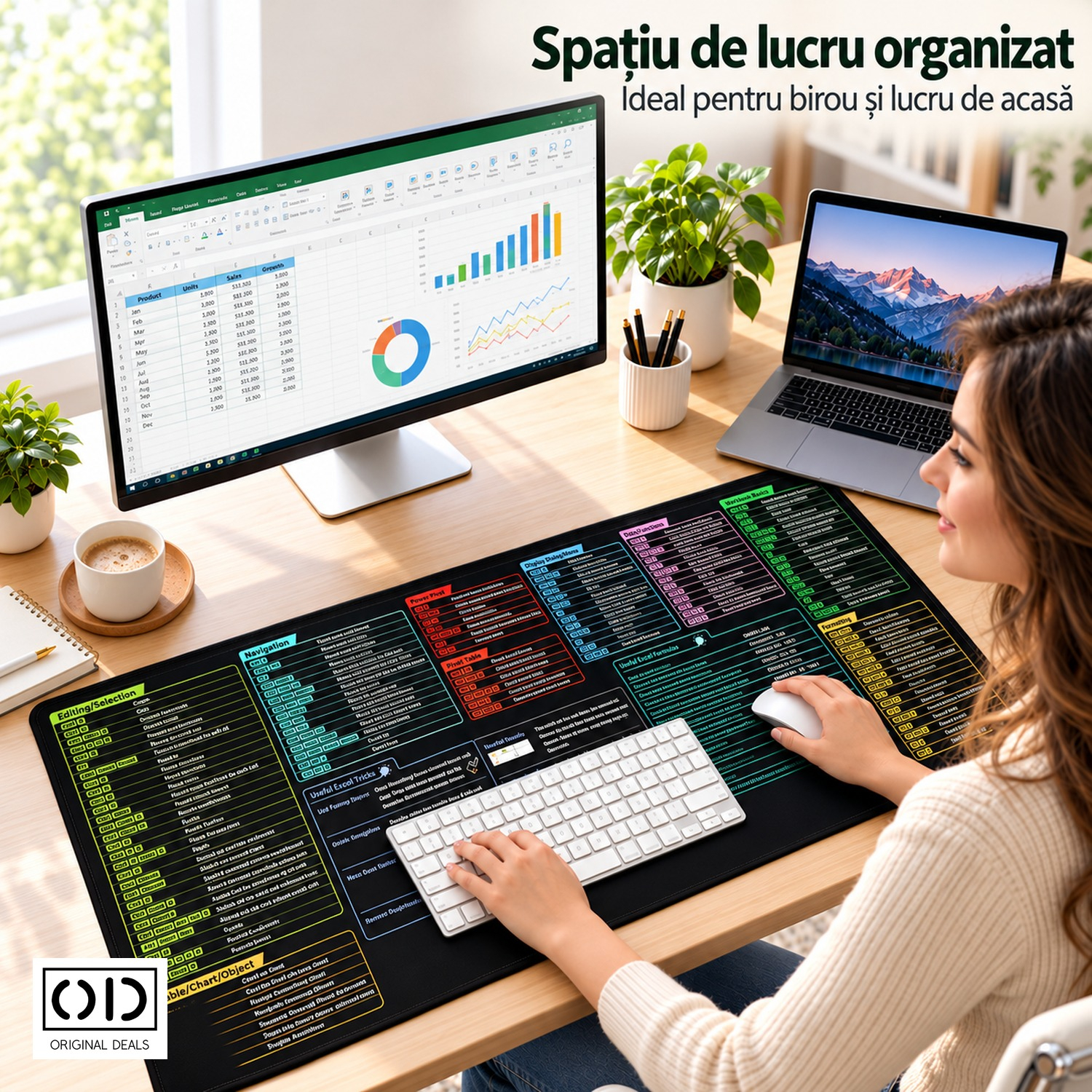 Covoraș XL Tastatură și mouse