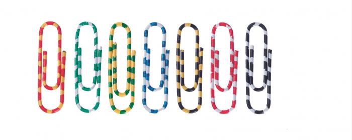 Agrafe colorate 28 mm, 100/cutie, ALCO Zebra - asortate [2]
